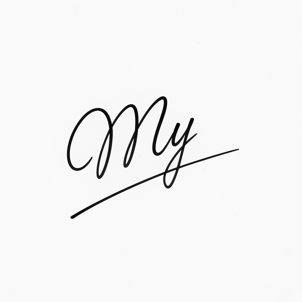 Chữ Ký Đẹp Tên My: Nâng Tầm Cá Tính, Vận May Gõ Cửa Mẫu chữ ký tên My số 5