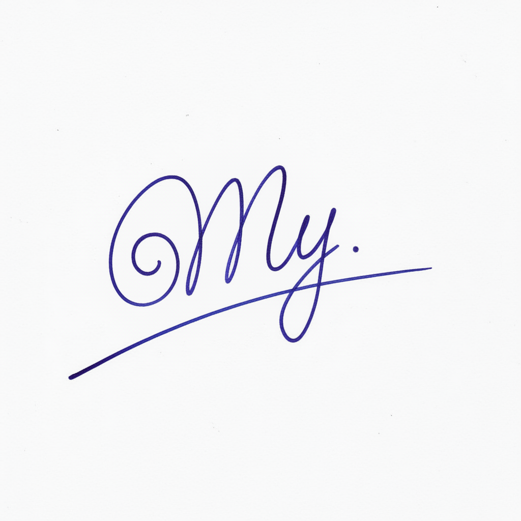 Chữ Ký Đẹp Tên My: Nâng Tầm Cá Tính, Vận May Gõ Cửa Mẫu chữ ký tên My số 6
