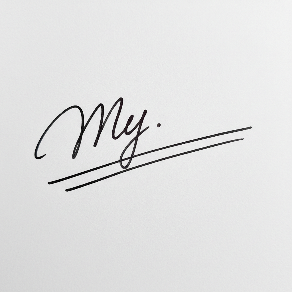 Chữ Ký Đẹp Tên My: Nâng Tầm Cá Tính, Vận May Gõ Cửa Mẫu chữ ký tên My số 7