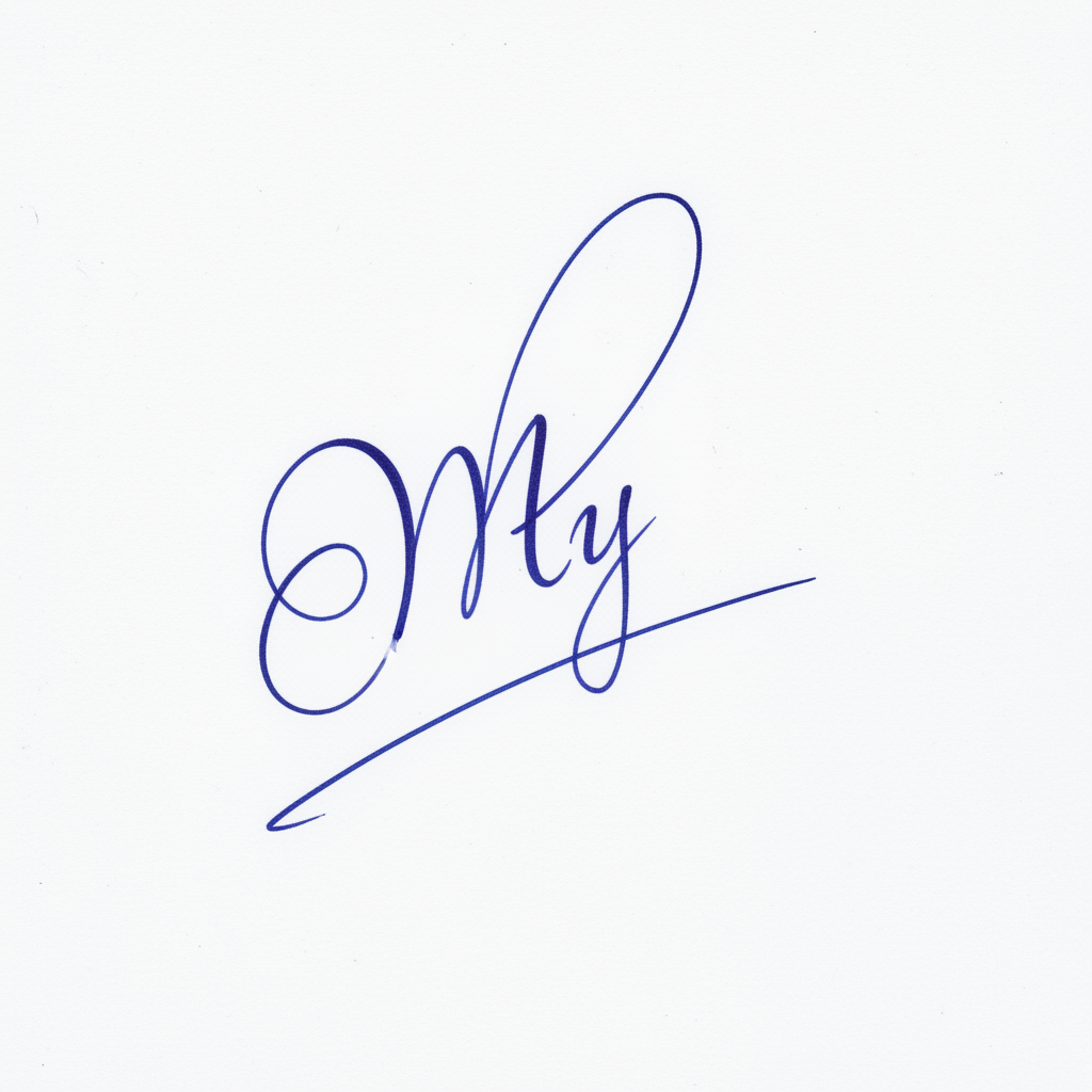 Chữ Ký Đẹp Tên My: Nâng Tầm Cá Tính, Vận May Gõ Cửa Mẫu chữ ký tên My số 8