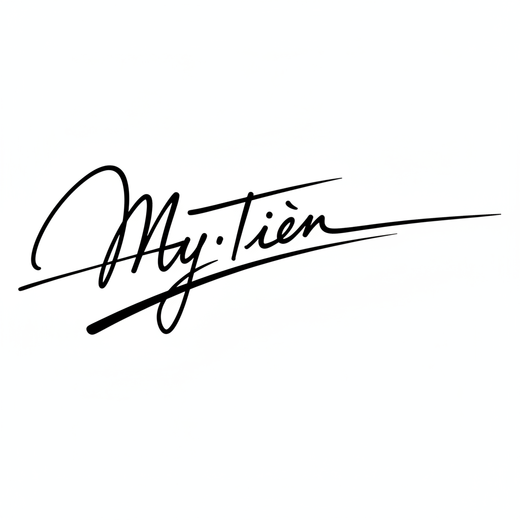 Mẫu chữ ký tên Mỹ Tiên số 10