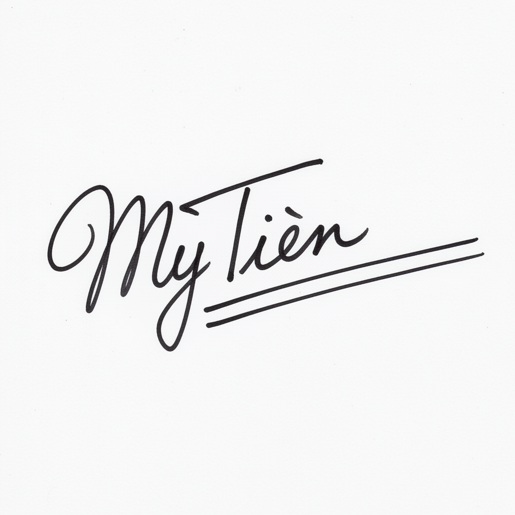 Mẫu chữ ký tên Mỹ Tiên số 7