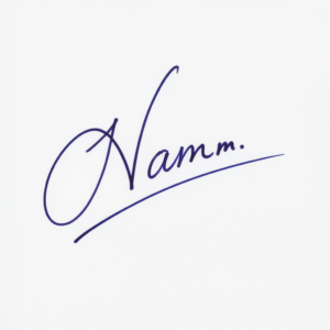 Mẫu chữ ký tên Nam số 1