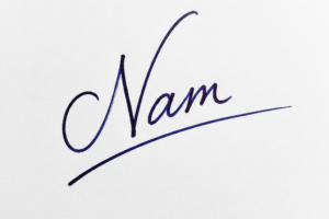 Mẫu chữ ký tên Nam số 1