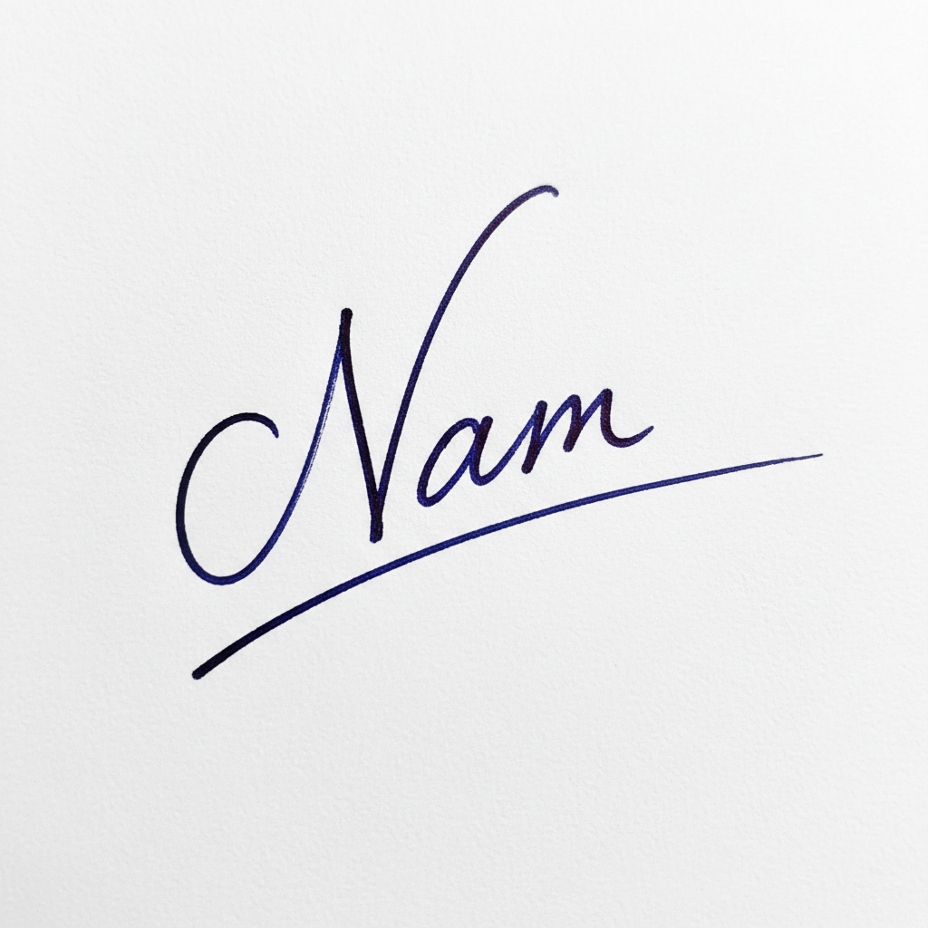 Mẫu chữ ký tên Nam số 1