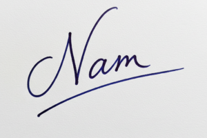 Mẫu chữ ký tên Nam số 1