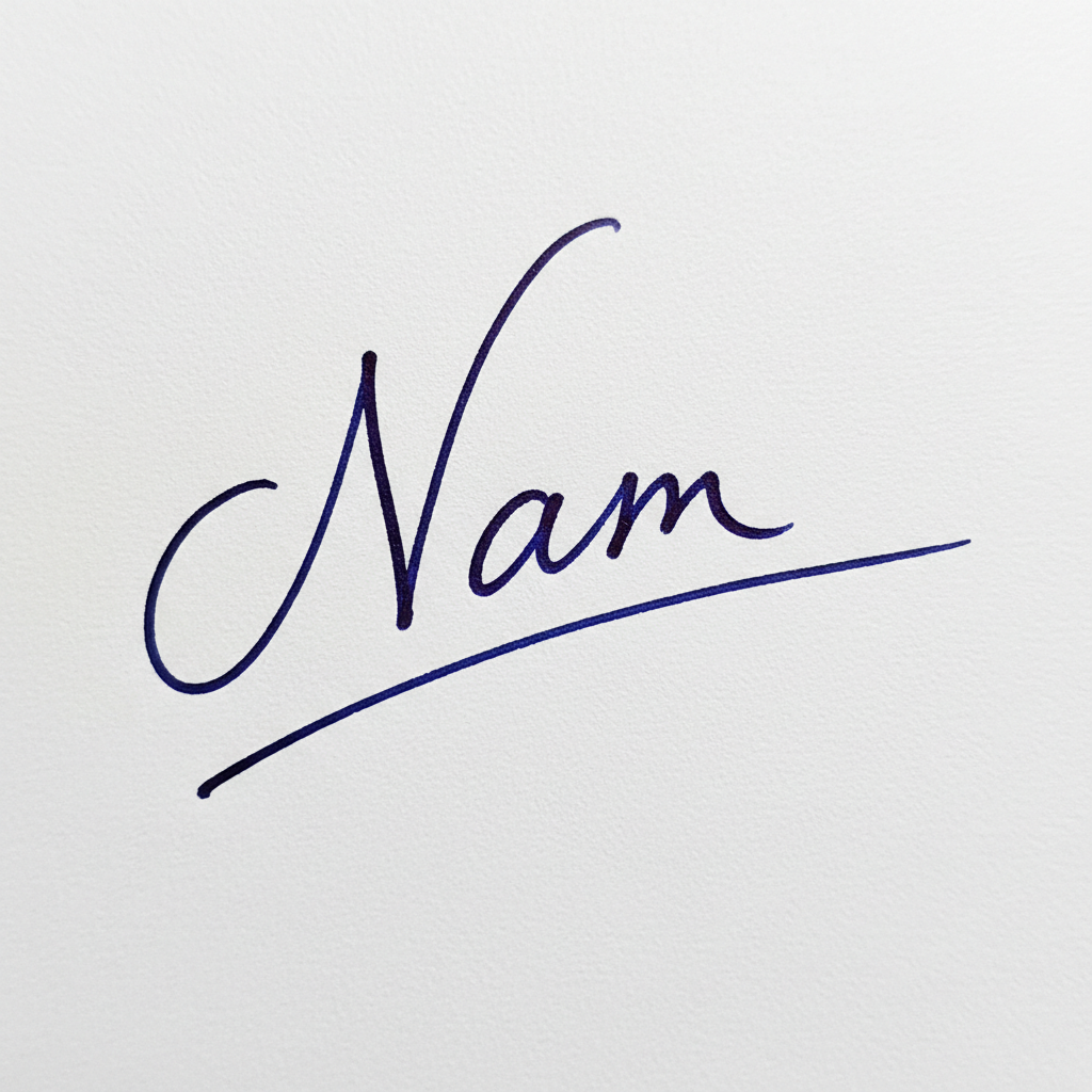 Mẫu chữ ký tên Nam số 1