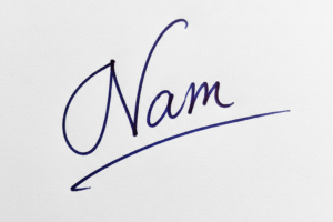 Mẫu chữ ký tên Nam số 1