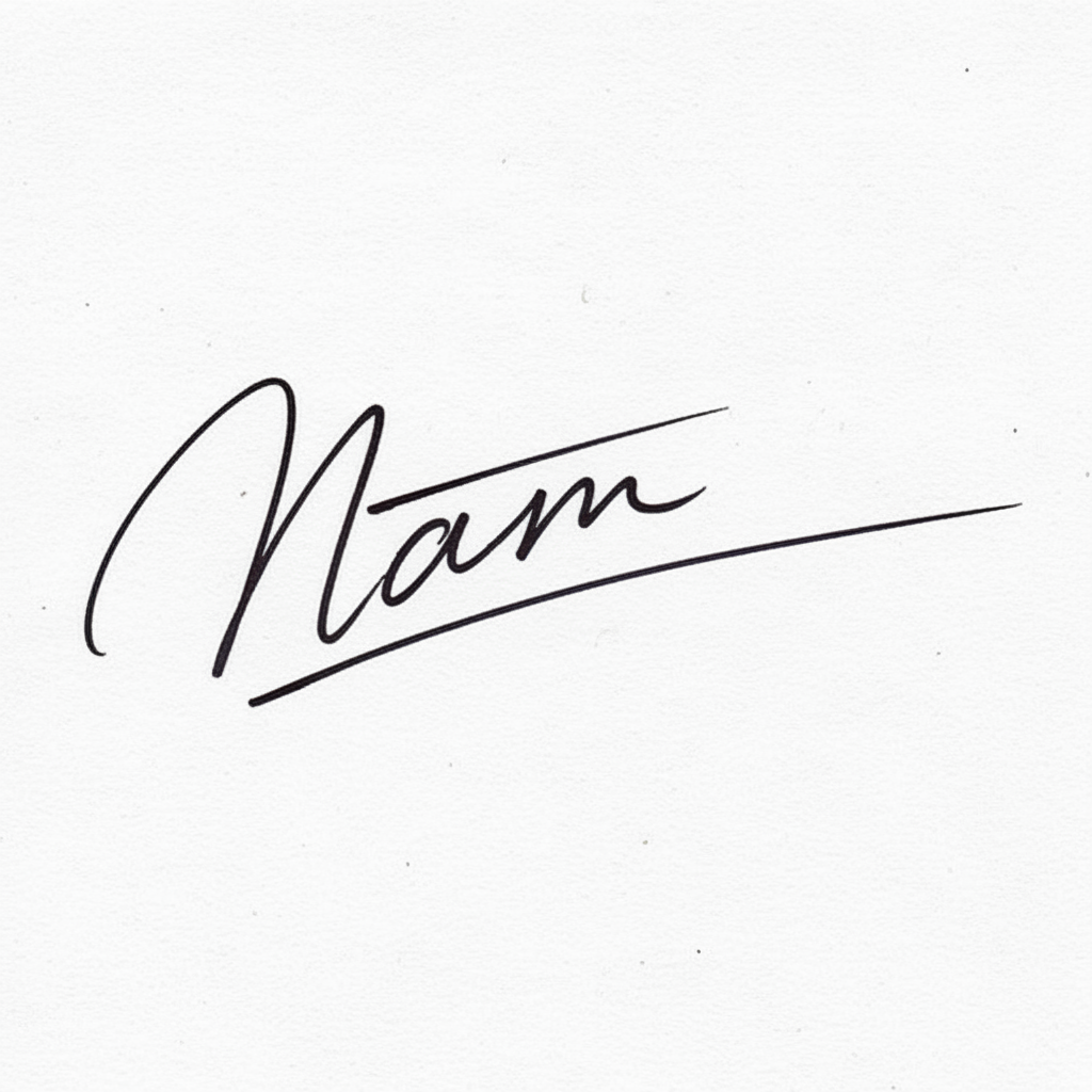 Mẫu chữ ký tên Nam số 10