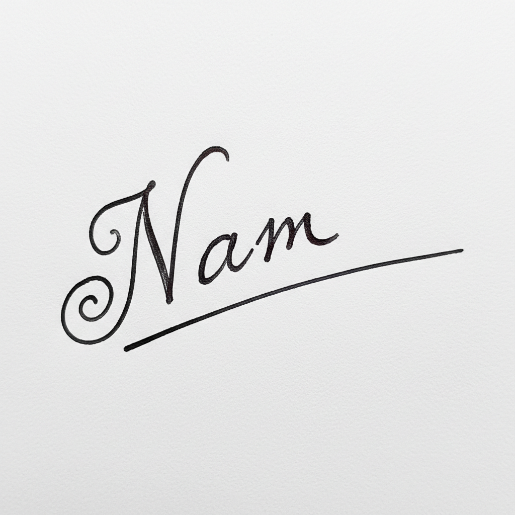 Mẫu chữ ký tên Nam số 2