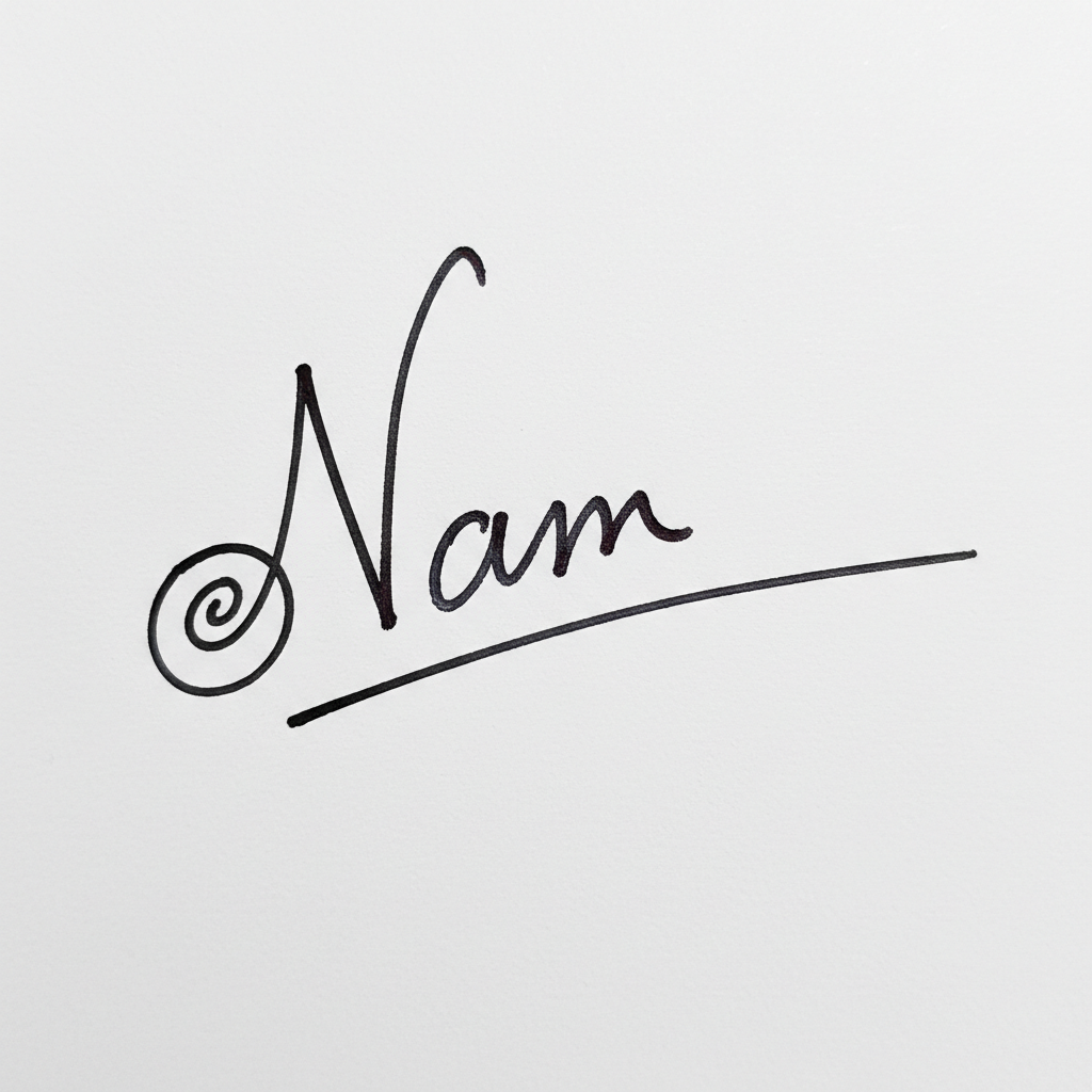 Mẫu chữ ký tên Nam số 2