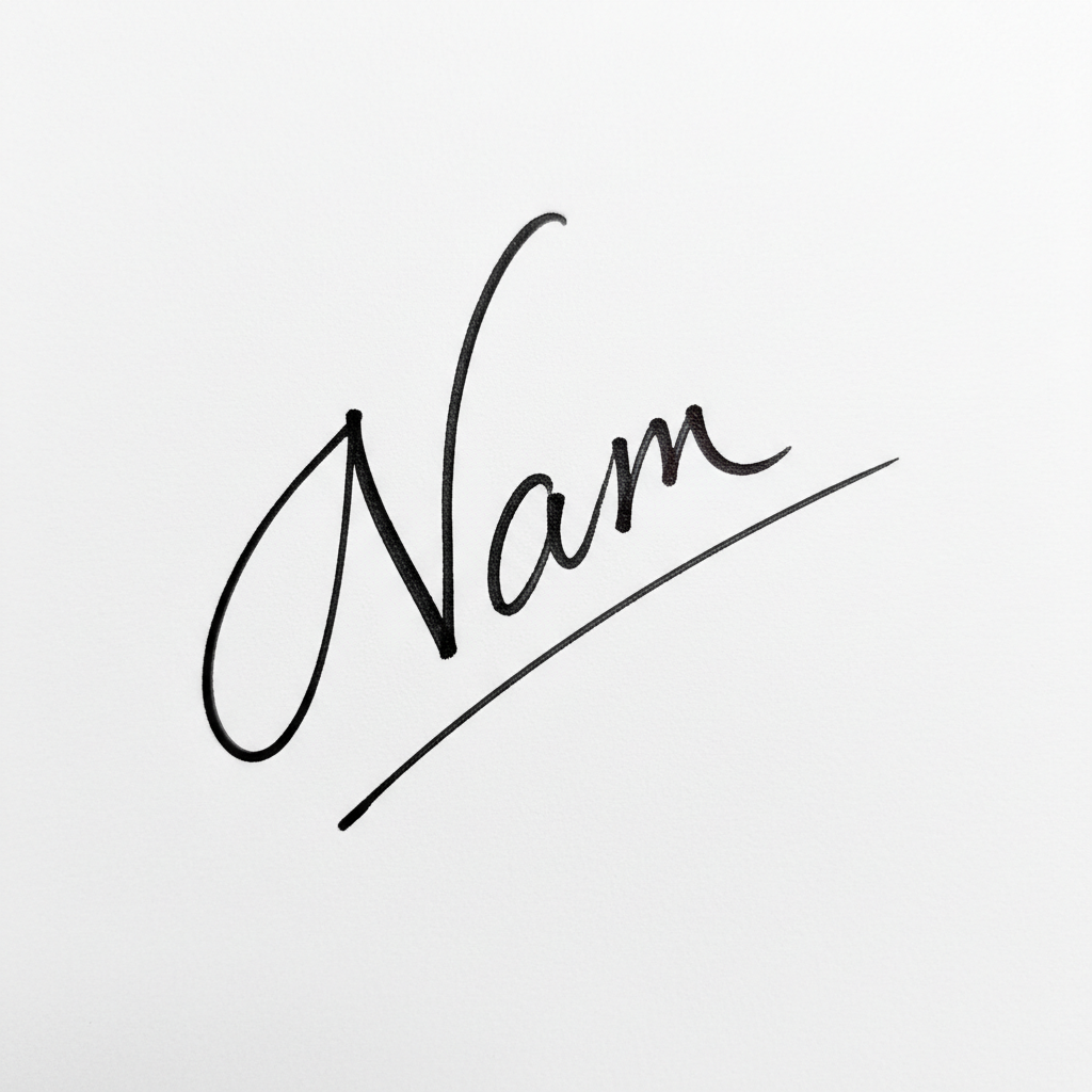 Mẫu chữ ký tên Nam số 5