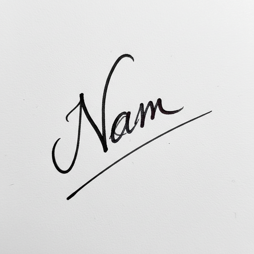 Mẫu chữ ký tên Nam số 5