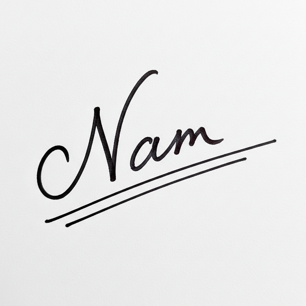 Mẫu chữ ký tên Nam số 7