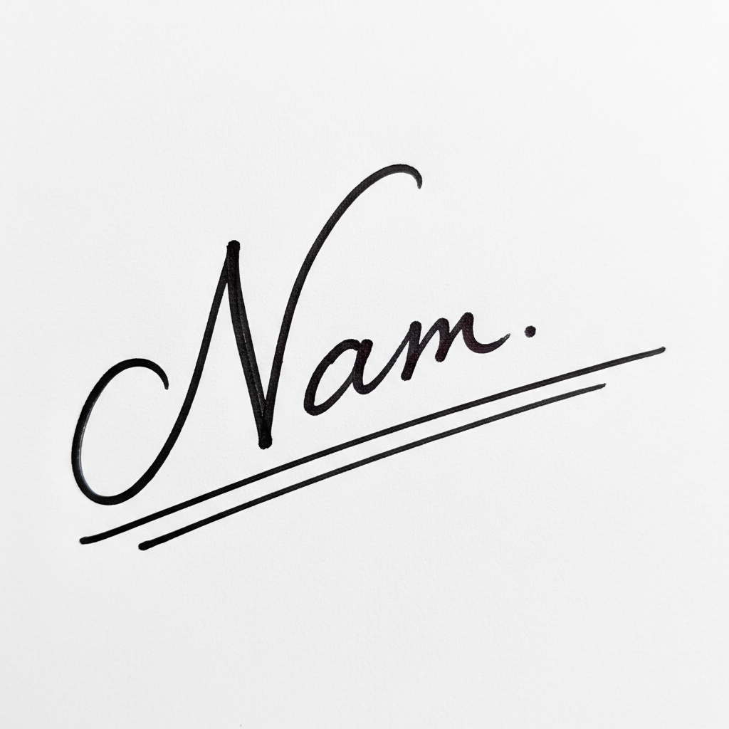 Mẫu chữ ký tên Nam số 7