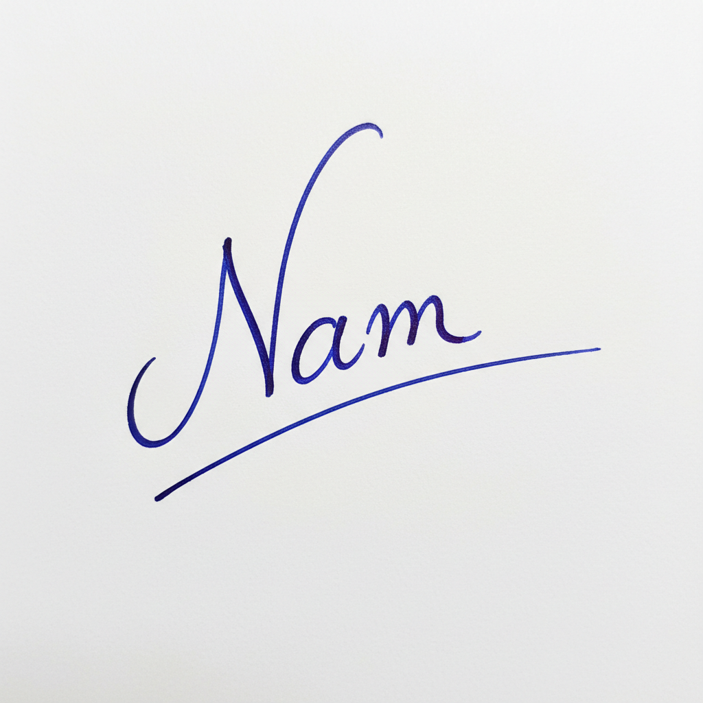 Mẫu chữ ký tên Nam số 8