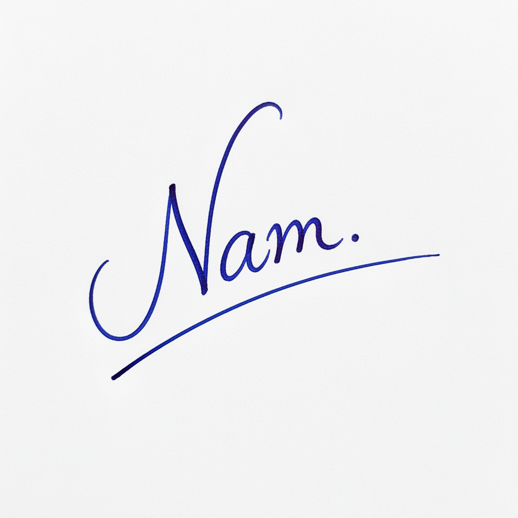 Mẫu chữ ký tên Nam số 8