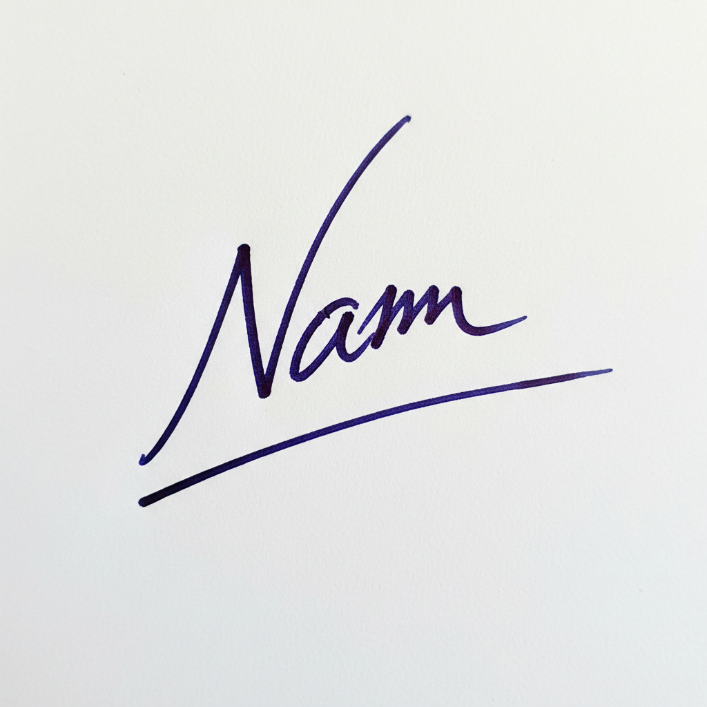 Mẫu chữ ký tên Nam số 9