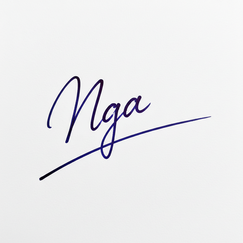 Mẫu chữ ký tên Nga