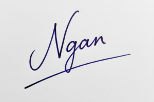 Mẫu chữ ký tên Ngân số 1