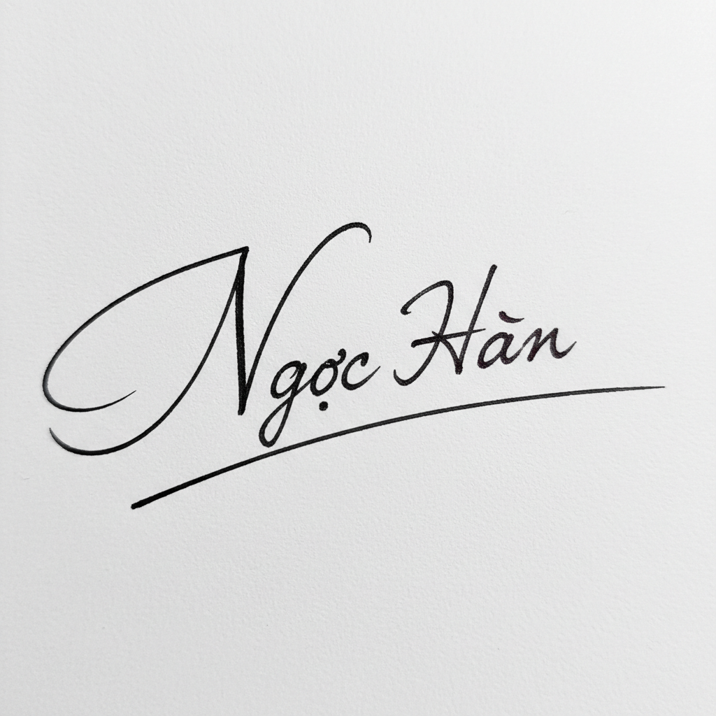 Chữ Ký Đẹp Tên Ngọc Hân: Khai Mở Vận Mệnh, Nâng Tầm Phong Cách Mẫu chữ ký tên Ngọc Hân số 10