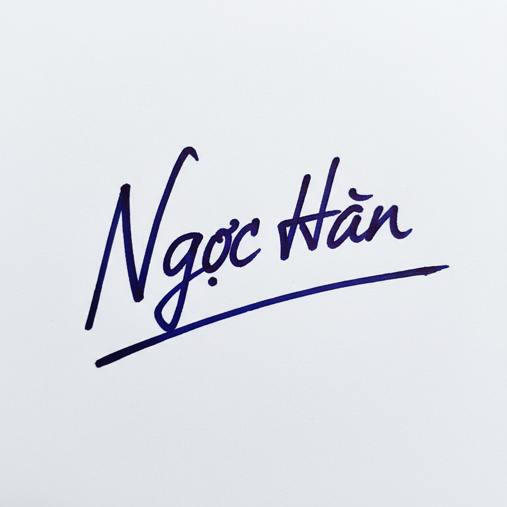 Chữ Ký Đẹp Tên Ngọc Hân: Khai Mở Vận Mệnh, Nâng Tầm Phong Cách Mẫu chữ ký tên Ngọc Hân số 9