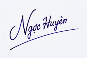 Mẫu chữ ký tên Ngọc Huyền số 1