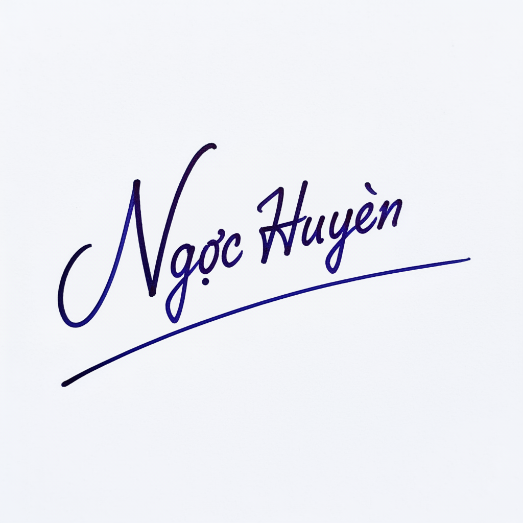 Mẫu chữ ký tên Ngọc Huyền số 1
