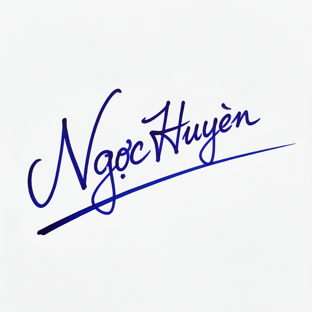 Mẫu chữ ký tên Ngọc Huyền số 3