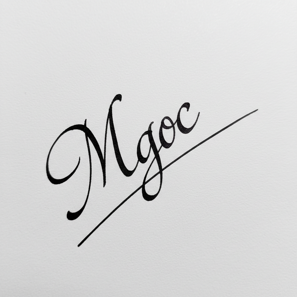 Chữ Ký Mẫu Tên Ngọc: Bí Quyết Tạo Nét Chữ Vàng, Đón Tài Lộc Mẫu chữ ký tên Ngọc số 5