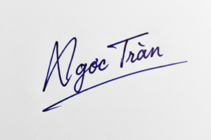 Mẫu chữ ký tên Ngọc Trân số 1