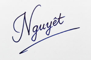 Mẫu chữ ký tên Nguyệt số 1