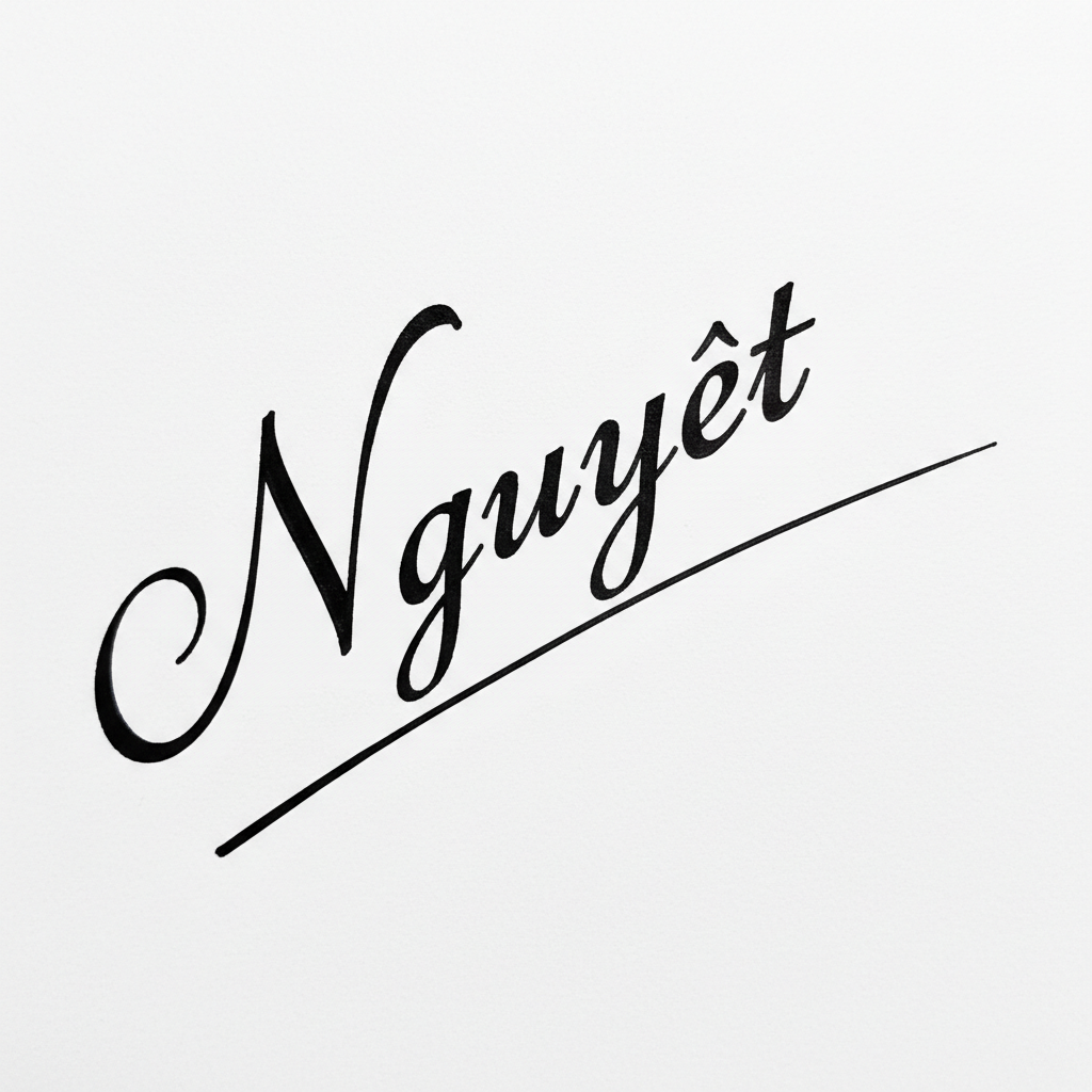 Chữ Ký Cho Tên Nguyệt: Bí Quyết Tạo Dấu Ấn Đẹp Mắt và Hút Tài Lộc Mẫu chữ ký tên Nguyệt số 5