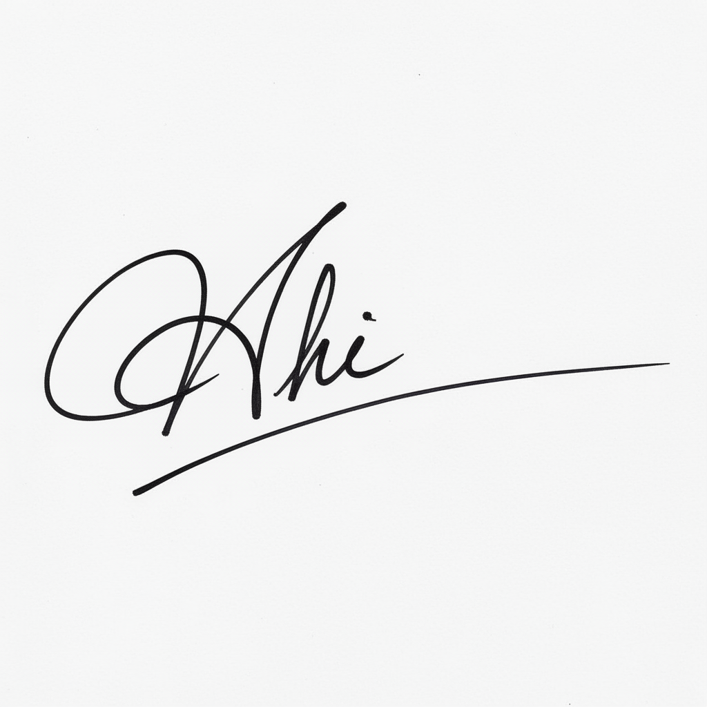 Mẫu chữ ký tên Nhi số 10