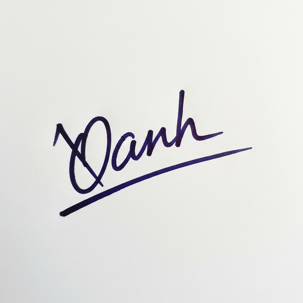 Mẫu chữ ký tên Oanh số 9