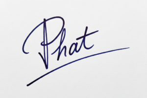 Mẫu chữ ký tên Phát số 1