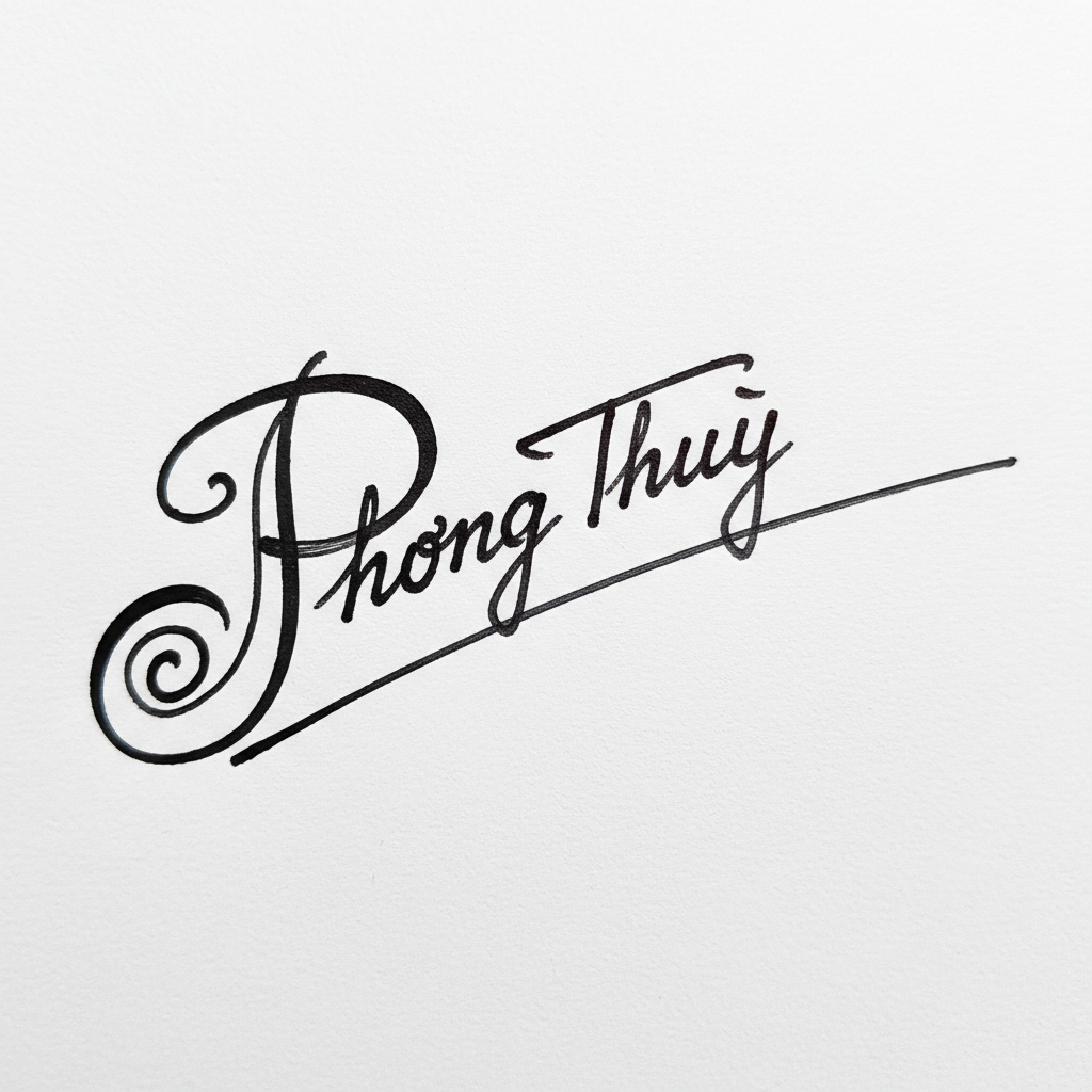 Chữ Ký Theo Tên Phong Thủy: Chìa Khóa Vận Mệnh và Cá Tính Riêng Của Bạn Mẫu chữ ký tên Phong Thủy số 2