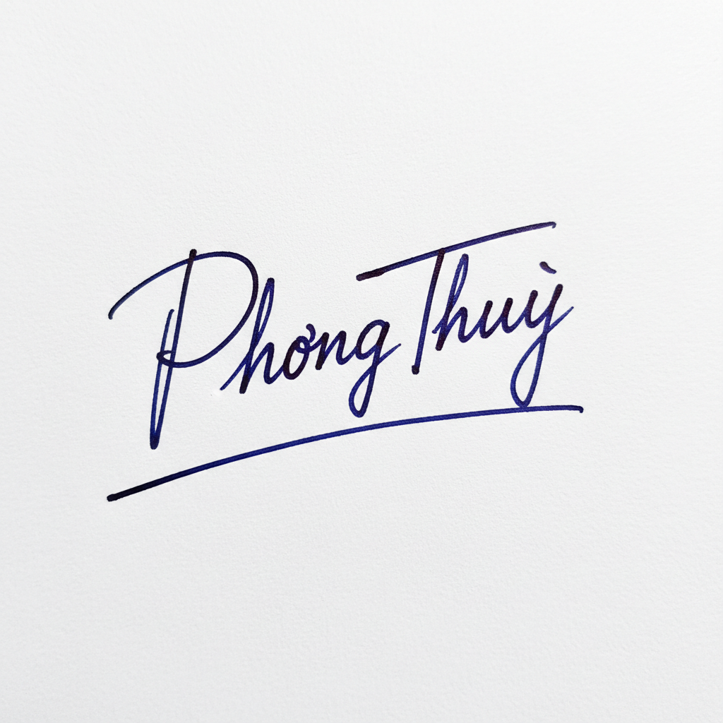 Chữ Ký Theo Tên Phong Thủy: Chìa Khóa Vận Mệnh và Cá Tính Riêng Của Bạn Mẫu chữ ký tên Phong Thủy số 4