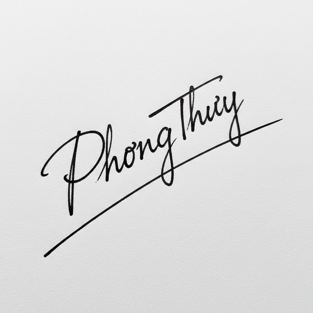 Chữ Ký Theo Tên Phong Thủy: Chìa Khóa Vận Mệnh và Cá Tính Riêng Của Bạn Mẫu chữ ký tên Phong Thủy số 5