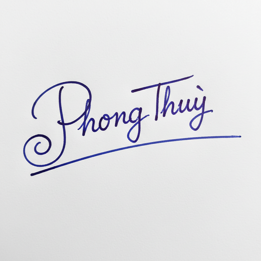 Chữ Ký Theo Tên Phong Thủy: Chìa Khóa Vận Mệnh và Cá Tính Riêng Của Bạn Mẫu chữ ký tên Phong Thủy số 6