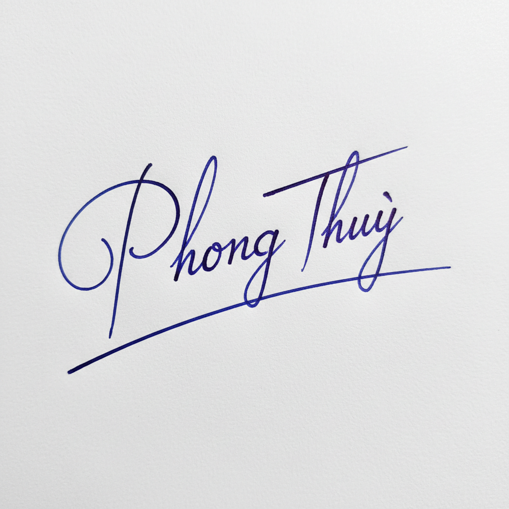 Chữ Ký Theo Tên Phong Thủy: Chìa Khóa Vận Mệnh và Cá Tính Riêng Của Bạn Mẫu chữ ký tên Phong Thủy số 8