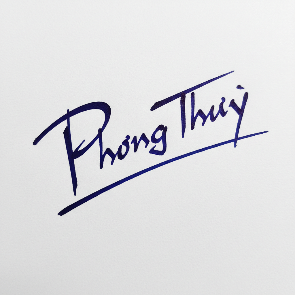 Chữ Ký Theo Tên Phong Thủy: Chìa Khóa Vận Mệnh và Cá Tính Riêng Của Bạn Mẫu chữ ký tên Phong Thủy số 9