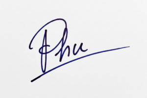 Mẫu chữ ký tên Phú số 1