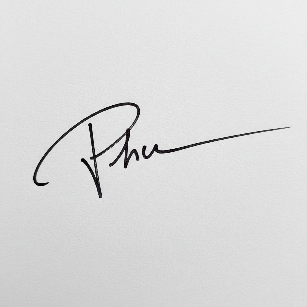 Chữ Ký Người Tên Phú: Bí Quyết Tạo Dấu Ấn Độc Đáo và May Mắn Mẫu chữ ký tên Phú số 10