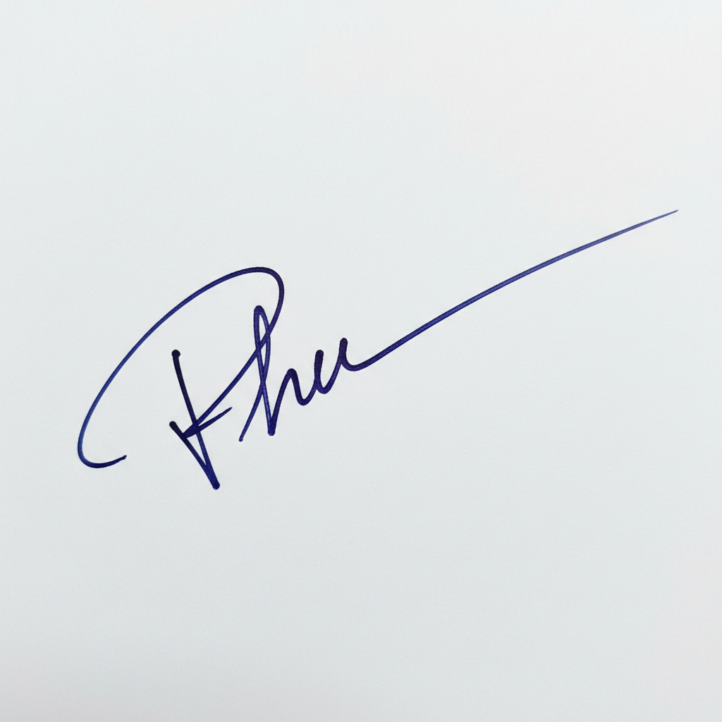 Chữ Ký Người Tên Phú: Bí Quyết Tạo Dấu Ấn Độc Đáo và May Mắn Mẫu chữ ký tên Phú số 4