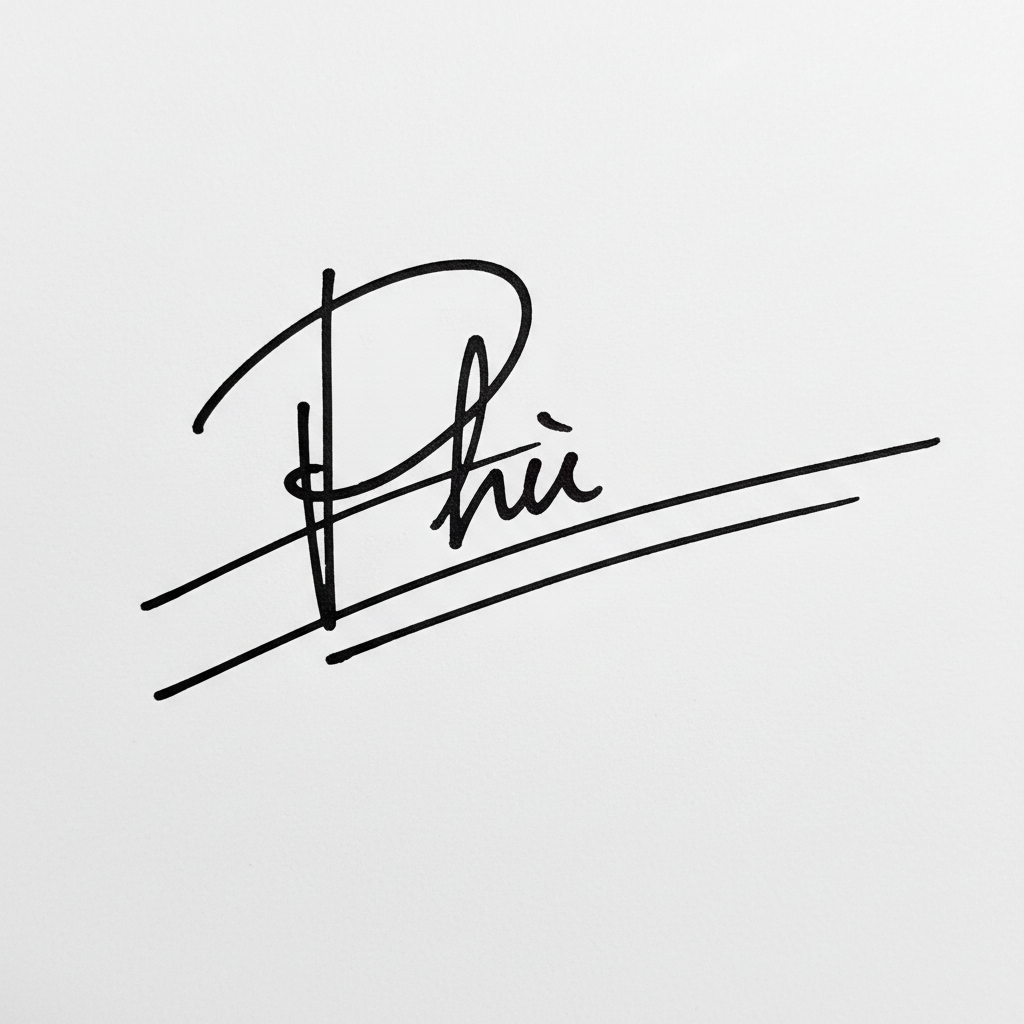 Chữ Ký Người Tên Phú: Bí Quyết Tạo Dấu Ấn Độc Đáo và May Mắn Mẫu chữ ký tên Phú số 7