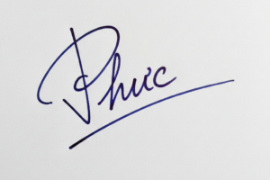 Mẫu chữ ký tên Phúc số 1