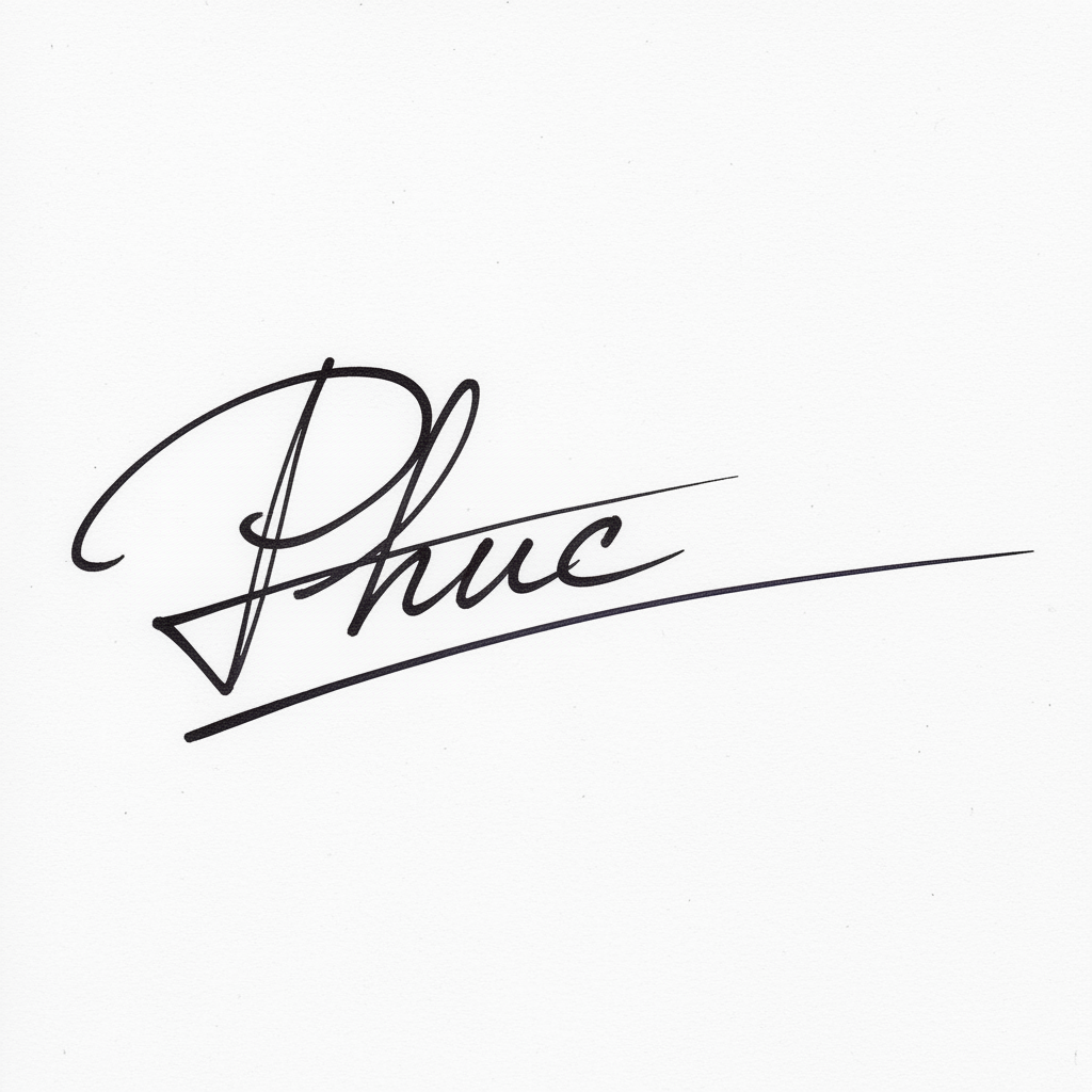 Mẫu chữ ký tên Phúc số 10