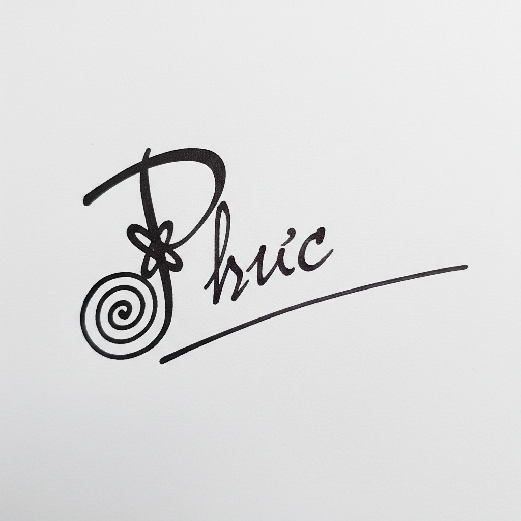 Mẫu chữ ký tên Phúc số 2