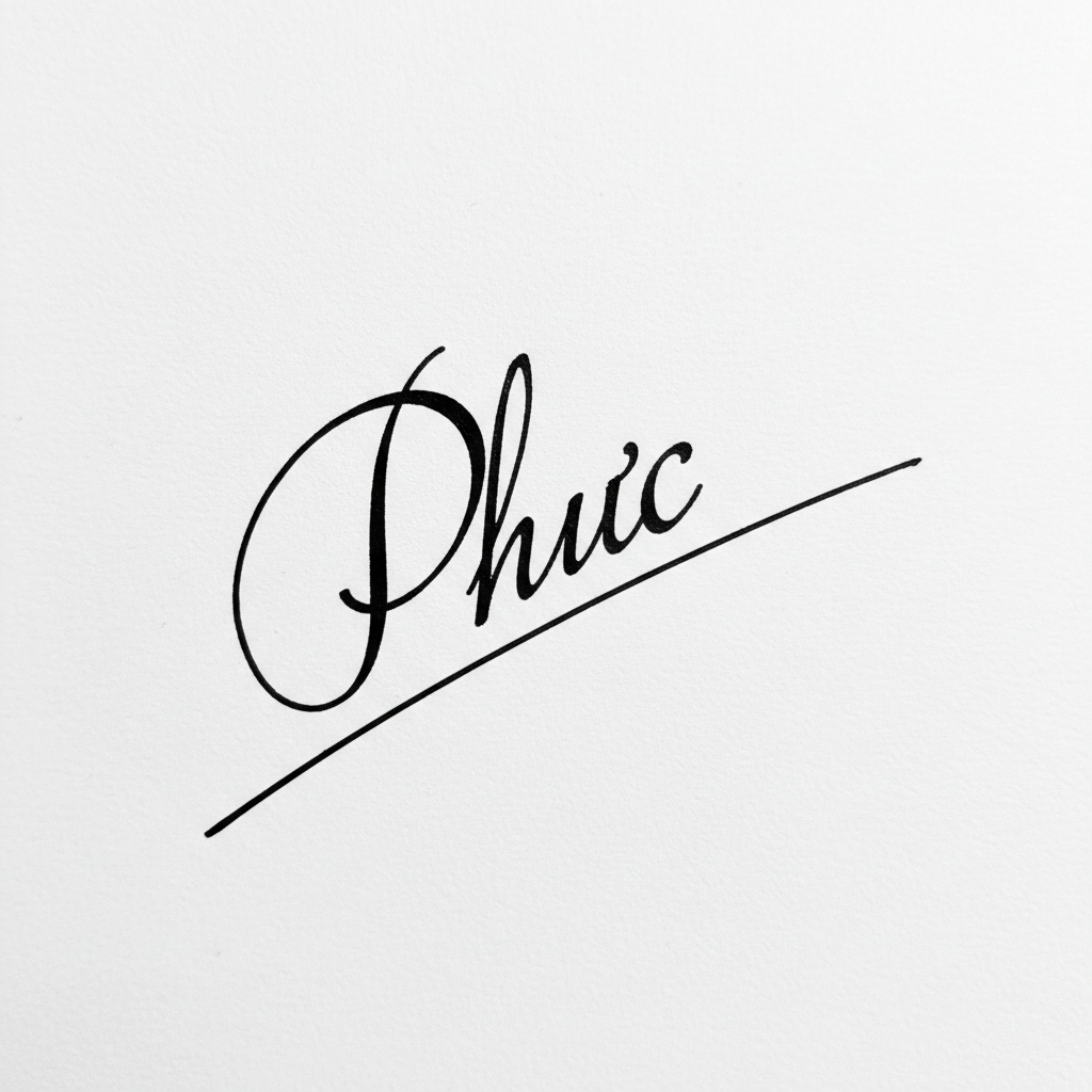 Chữ Ký Người Tên Phúc: Bí Quyết Tạo Dấu Ấn Độc Đáo và Hợp Phong Thủy Mẫu chữ ký tên Phúc số 5